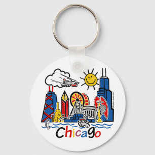 Porte-clés Chicago Kids Skyline