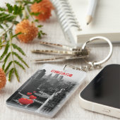 Porte-clés Chicago Skyline1930 de photographie ci-dessus de (Devant droit)