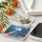 Porte-clés Chicago Skyline River City (Devant Droit)