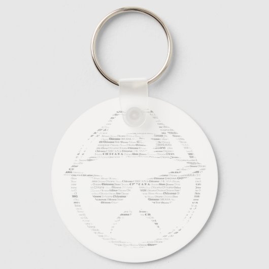 Porte-clés Chicana conduit bas texte (Recto)