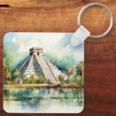 Porte-clés Chichen Itza, Étiqueté (Verso)