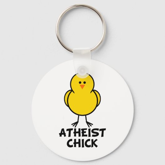 Porte-clés Chick athée (Recto)