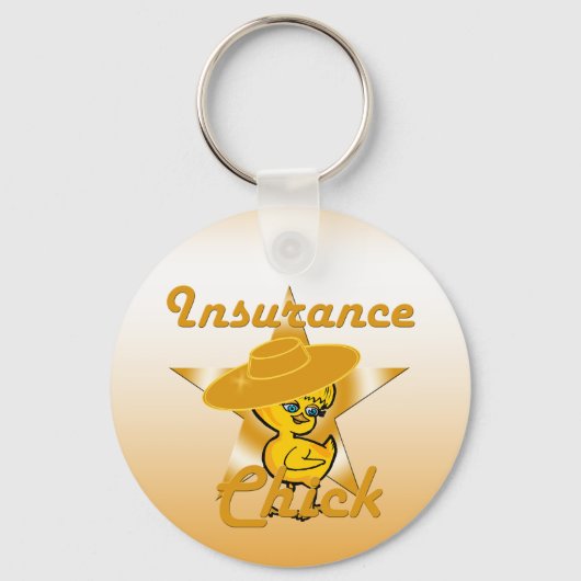 Porte-clés Chick d'assurance #10 (Recto)