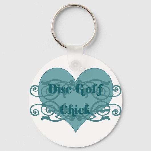 Porte-clés Chick de golf sur disque (Recto)
