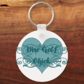 Porte-clés Chick de golf sur disque (Recto)