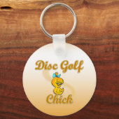 Porte-clés Chick de golf sur disque (Recto)