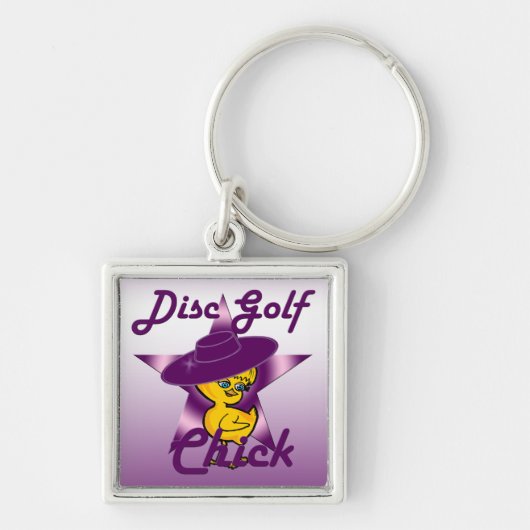 Porte-clés Chick de golf sur disque #9 (Devant)