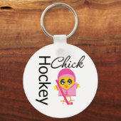 Porte-clés Chick de hockey (Recto)