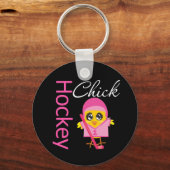 Porte-clés Chick de hockey (Recto)