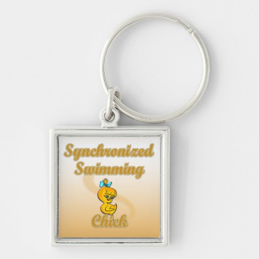 Porte-clés Chick de natation synchronisée (Devant)