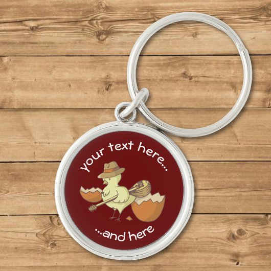 Porte-clés Chick de Pâques avec Bouzouki