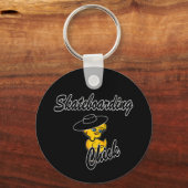 Porte-clés Chick de planche à roulettes #4 (Recto)