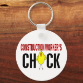 Porte-clés Chick du travailleur de la construction (Recto)