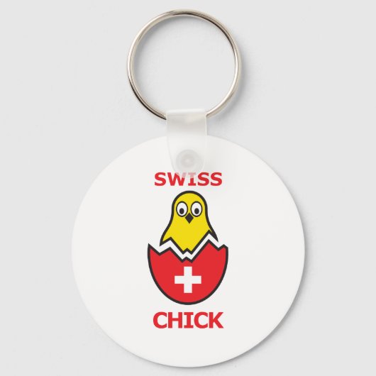Porte-clés Chick suisse (Recto)