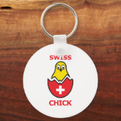 Porte-clés Chick suisse (Recto)