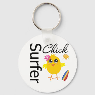 Porte-clés Chick surfer