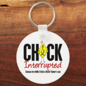 Porte-clés Chick Tumeur Cerveau Interrompu (Recto)