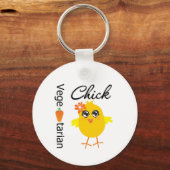 Porte-clés Chick végétarien (Recto)