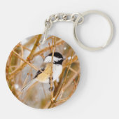 Porte-clés Chickadee au plafond noir - Photo originale (Dos)