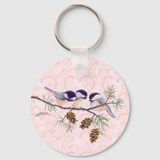 Porte-clés CHICKADEES & PINECONESpar SHARON SHARPE (Recto)
