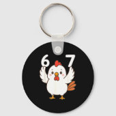 Porte-clés Chicken 67 Meme Six Seven Funny Gen Alpha (Recto)