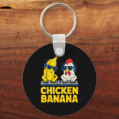 Porte-clés Chicken Banana Dj (Recto)