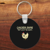 Porte-clés Chicken Game Don't Look At The Chicken Funny Chick (Recto)