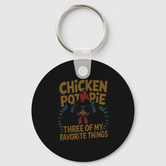 Porte-clés Chicken T E Farm Humor Funny Chicken Laugh Moment  (Recto)