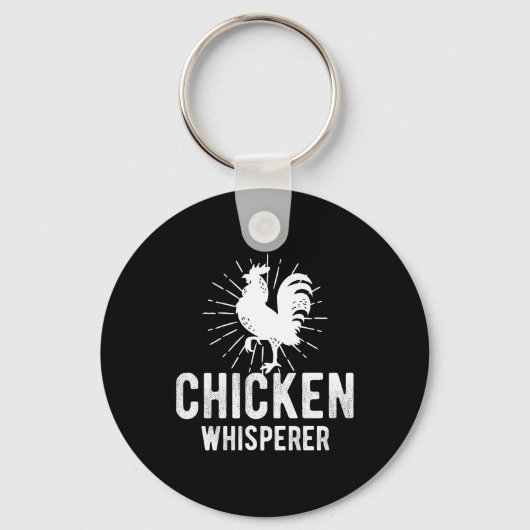 Porte-clés Chicken Whisperer Funny Farm Chicken Face Farming (Recto)