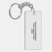 Porte-clés Chien à la maison seul clé (Devant gauche)