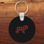 Porte-clés Chien à tête plate de Buffalo (Recto)