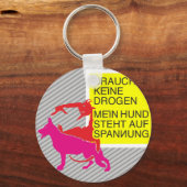 Porte-clés Chien anti-drogue (Recto)