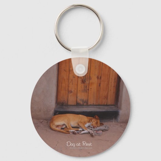 Porte-clés Chien au repos Porte - clé (Recto)