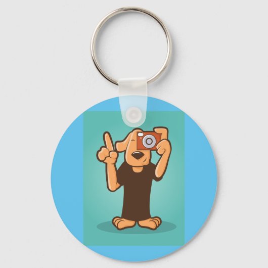 Porte-clés Chien Avec Caméra (Recto)