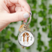 Porte-clés chien beagle (main)