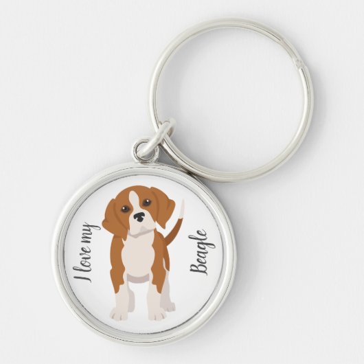 Porte-clés chien beagle (Devant)