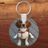Porte-clés Chien Beagle Cutest Jamais (Recto)