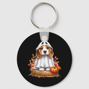 Porte-clés Chien Beagle D'Halloween mignon Comme Chien Fantôm