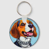Porte-clés 🐶 Chien Beagle Mignon Pour Cadeau 🐶 (Verso)
