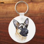Porte-clés Chien berger allemand (Recto)