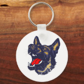 Porte-clés Chien berger allemand (Recto)