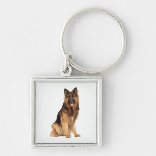 Porte-clés chien berger allemand, envelopper droit design,