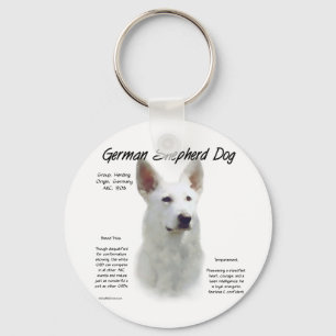 Porte-clés Chien berger allemand (wht) Conception de l'histoi