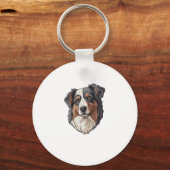 Porte-clés Chien berger australien (Recto)