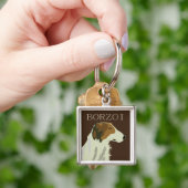 Porte-clés Chien BORZOI (main)