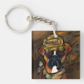 Porte-clés Chien Boxer (Devant)