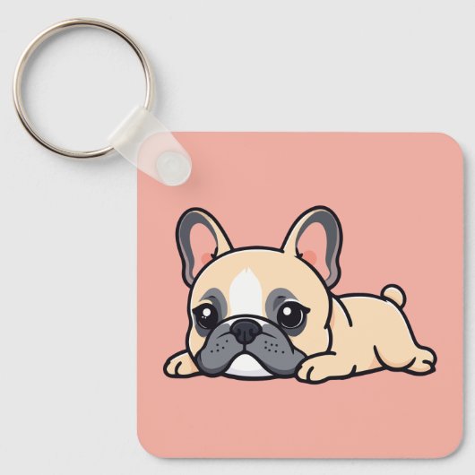 Porte-clés Chien carlin (Recto)