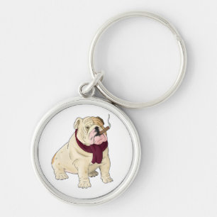 Porte-clés Chien Cartoon Bouledogue Anglais