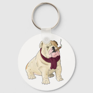 Porte-clés Chien Cartoon Bouledogue Anglais