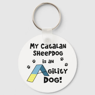 Porte-clés Chien catalan d'agilité de chien de berger